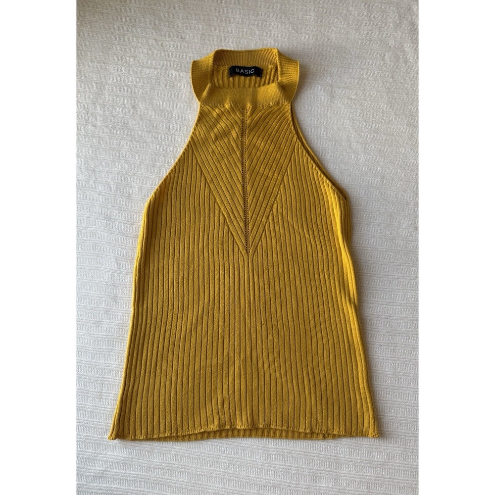 Women's XS Mustard Yellow‎ Tank Top